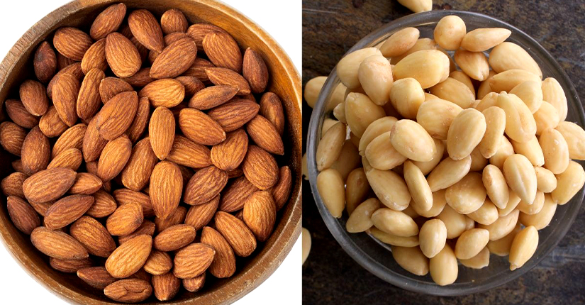 Almonds: skin or no?